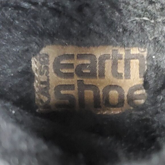 Earth Kalso Boots Women's 6.5 B Black Leather Pull On Faux Fur Comfort Booties - Picture 9 of 10